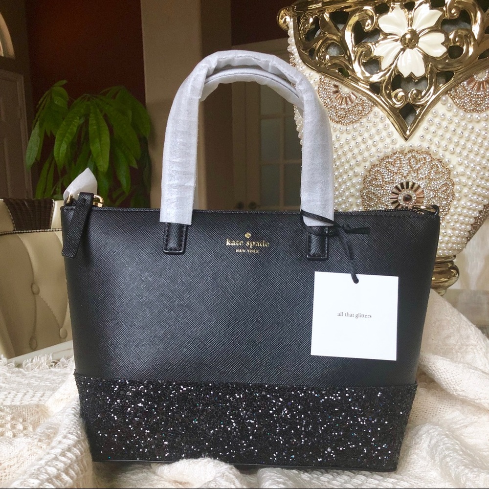 NWT Kate Spade Black Ina Greta Court Bag